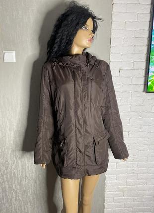 Демисезонная удлиненная куртка большого размера mode classic, xxl