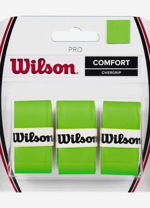 Обмотка Wilson pro overgrip blade green 3pack WRZ470810