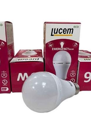 Лампа LED Акумулятор 9W, E27, 6500K, 2000mAh ТМ LUCEM