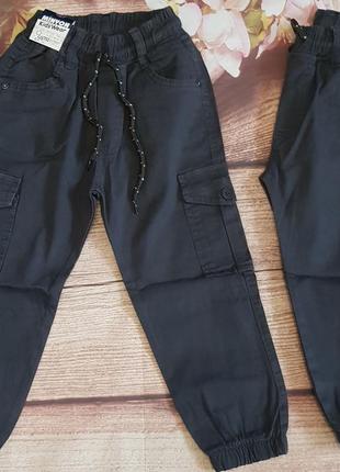 Джоггеры карго штаны на резинке на рост от 86 до 122 "миньон"