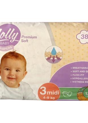 Подгузники Lolly Premium Soft Midi 3 (4-9 кг) 38 шт (482017498...