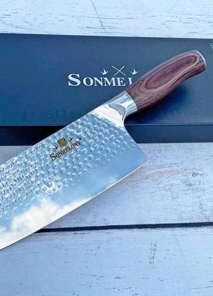 Кухонный нож - топор для мяса Sonmelony 30,5см/WB-657.Нож мясн...
