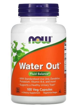 Water Out, водний баланс, 100 капсул NOW Foods, США