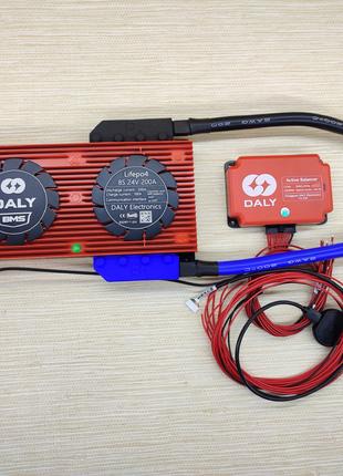 Smart BMS контроллер Daly LiFePO4 8S 24 вольта 200A с Bluetoot...