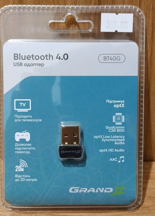 USB Bluetooth адаптер Grand-X BT40G