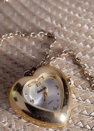 Claire's годинник часы підвіска кулон на ланцюжку