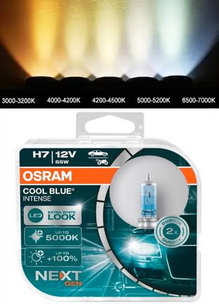 Галогенные лампы в фару авто H7 12V 55 W OSRAM Cool Blue Inten...