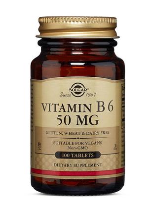 Спортивний вітамінний комплекс B6 Vitamin B6 50 mg (100 tabs),...
