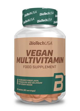 Веганские витаминно-минеральные таблетки Vegan Multivitamin (6...