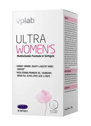 Мультивитамины для женщин Ultra Women's (90 sgels) 18+
