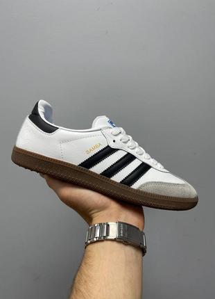 Кроссовки adidas humance samba white