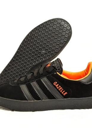 Кроссовки adidas gazelle черные адидас женские газели (размеры...