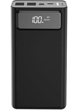 Наружный аккумулятор (Power Bank) XO PR123 (30000 mAh) черный
