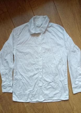 Белая хлопковая рубашка atlas