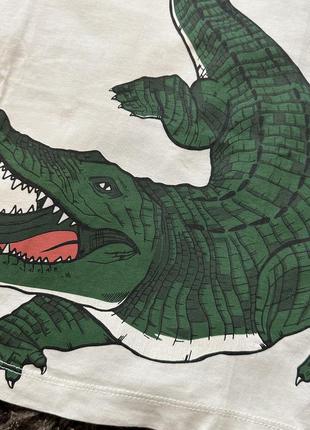 H&m футболка з крокодилом 110/116