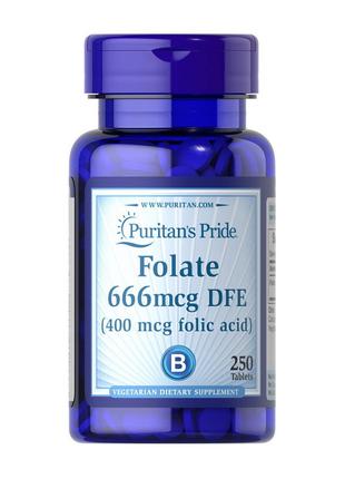 Вітаміни фолієва кислота Folate 666 mcg DFE (Folic Acid 400 mc...