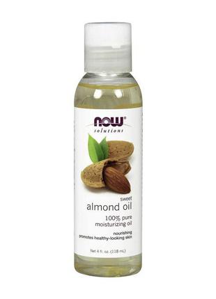 Миндальное масло Almond Oil (118 ml, pure), NOW 18+