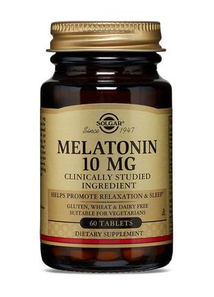 Добавка Мелатонін для сну Melatonin 10 mg (60 tab), Solgar 18+
