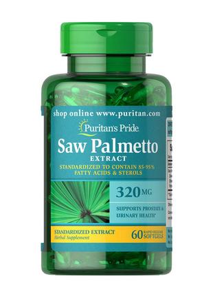 Добавка экстракт Со Пальметто Saw Palmetto Extract 320 mg (60 ...
