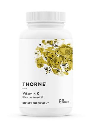 Комплекс витамин К для спорта Vitamin K (60 caps), Thorne Rese...