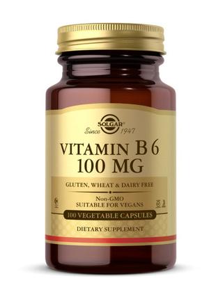 Комплекс витамин B6 для тренировок Vitamin B6 100 mg (100 veg ...