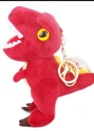 Мягкая игрушка брелок на рюкзак красный дракон дракончик симво...