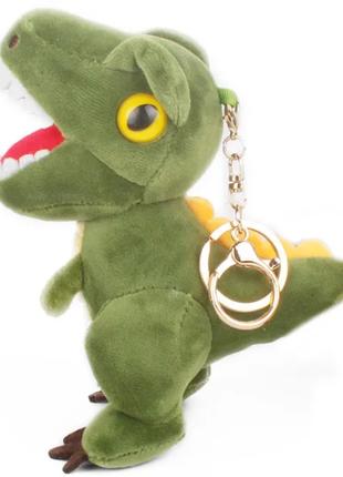 Мягкая игрушка брелок на рюкзак зеленый дракон дракончик симво...