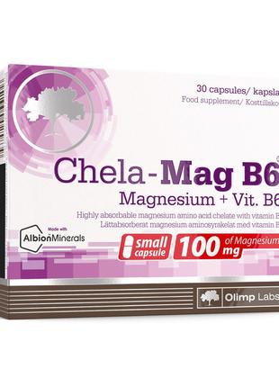 Мінеральний комплекс магній з вітаміном В6 для спорту Chela-Ma...