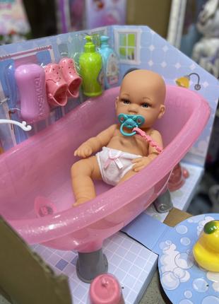 Пупс с ванной и аксессуарами, кукла малыш, новорожденный 8615