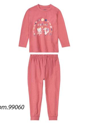 Детская трикотажная пижама lupilu на девочку р.86-92, 99060