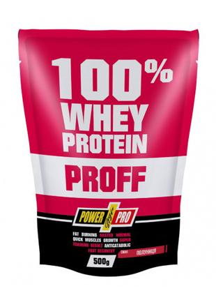 100% Whey Protein Proff (500 g, полуниця) вишня в шоколаді 18+