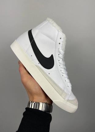Nike blazer mid «77 vintage &lt;unk&gt; white’ fur зимние, мех