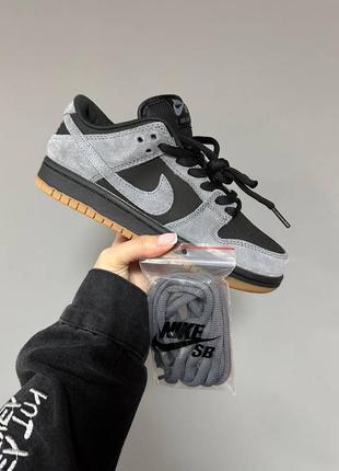 Nike sb dunk low “grey / black” fur ❄️