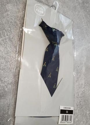 Галстук,галстук с елками, новогодний галстук