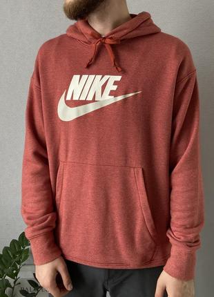 Мужская кофта худи найк бег лого nike big logo hooded