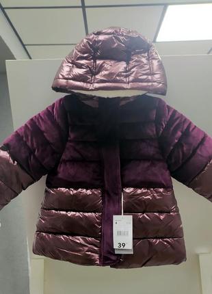 Зимове пальто на штучному хутрі 3,4 рокі dpam