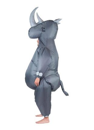 Надувной костюм носорог