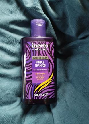 Шампунь для седых волос inecto purple shampoo/ шампунь против ...