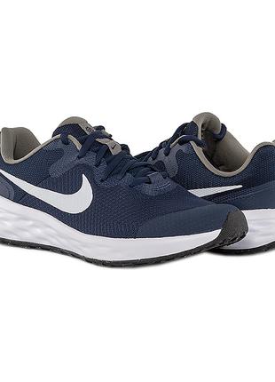 Детские Кроссовки Nike REVOLUTION 6 NN (GS) Синий 38.5 (7dDD10...