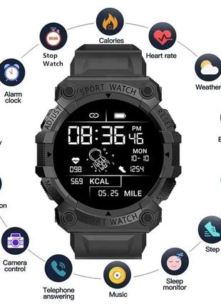 Смарт часы (Smart Watch) пульсометр, шагомер, Bluetooth