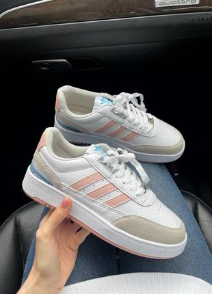 Женские кроссовки adidas spican white/pink