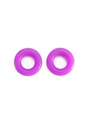 Фиксаторы - стопперы заушников для очков круглые ( фиолетовые )