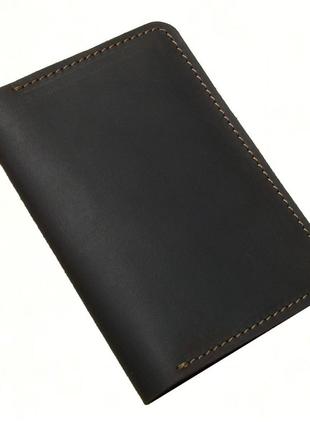 Кожаная обложка для паспорта коричневая 2556