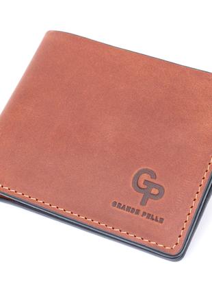 Компактний гаманець із натуральної шкіри без застібки GRANDE P...