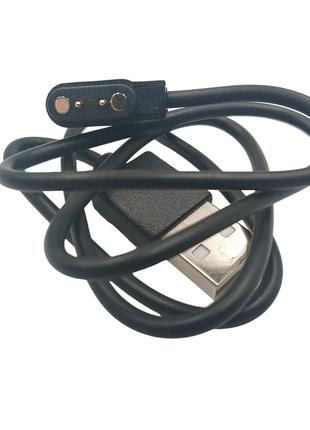 Магнитный USB кабель для смарт-часов на 2 коннектора / 4 мм. /...
