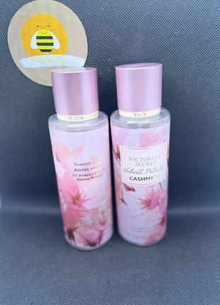 Спрей для тела velvet petals cashmere victoria's secret 250 мл