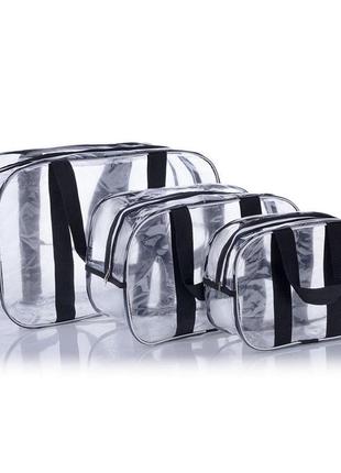 Набор прозрачных сумок в роддом с ременными ручками nika torri...