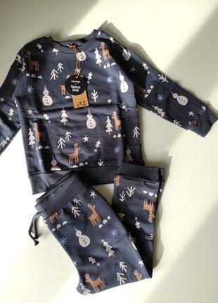 Теплый костюм george свитшот кофта штаны 3-4 года мальчишки