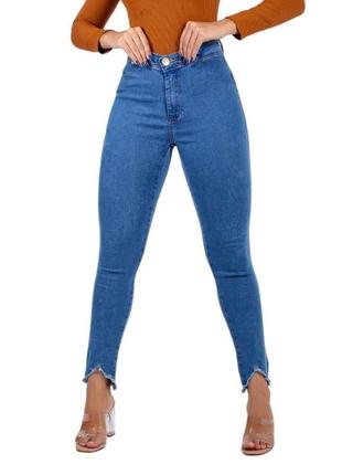 Джинсы синие topshop / джинсы с высокой талией