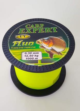 Леска 1000 м 0.25 мм Carp Expert YELLOW карповая фидерная рыбо...